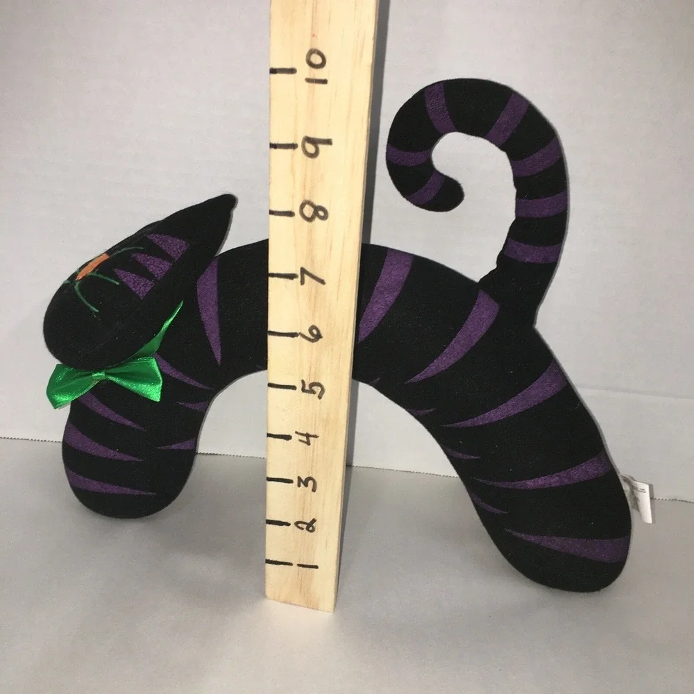 Halloween Decor Felt Cat Door Stop